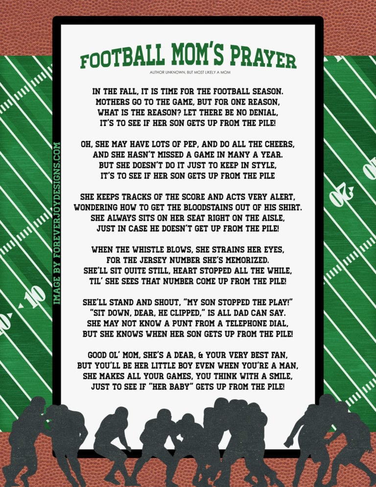 The Joy of being a Football Mom!