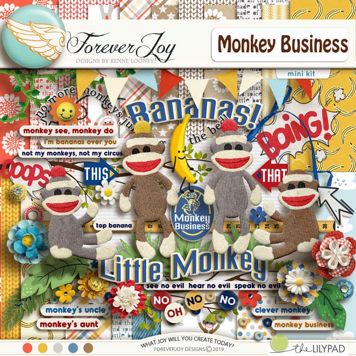 Go Bananas: Scrap your little Monkeys going wild!
