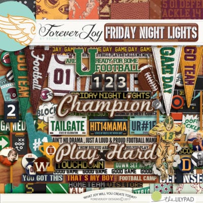 Friday Night Lights | Football Scrapbooking Kit