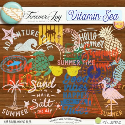 Vitamin Sea stamps and brushes