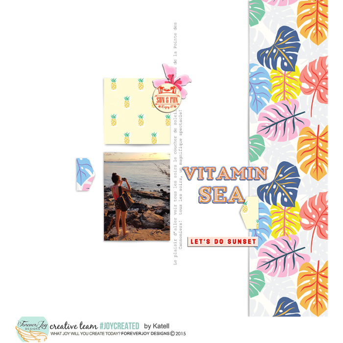 DIGITAL SCRAPBOOKING | FOREVERJOY DESIGNS | VITAMIN SEA