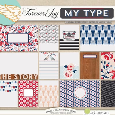 My Type journal cards