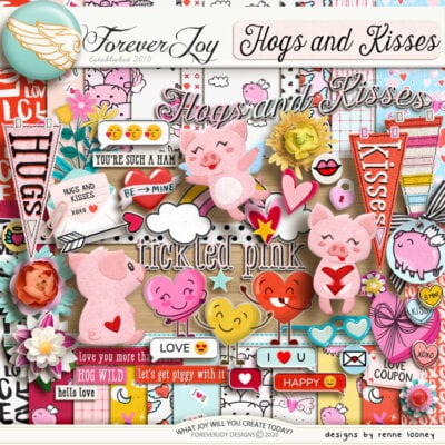 Hogs and Kisses Page Kit