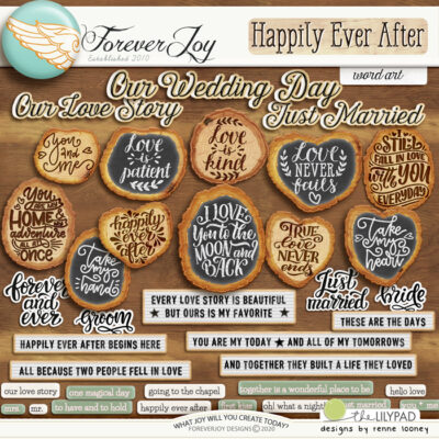 Happily Ever After Word Art