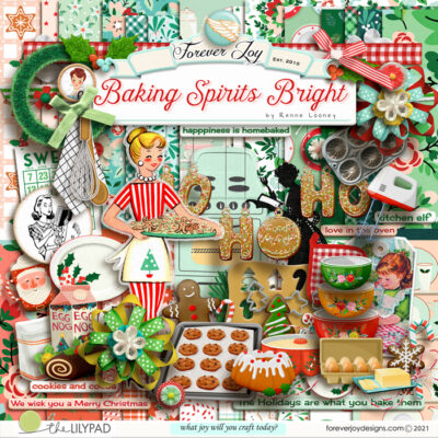 Baking Spirits Bright page kit