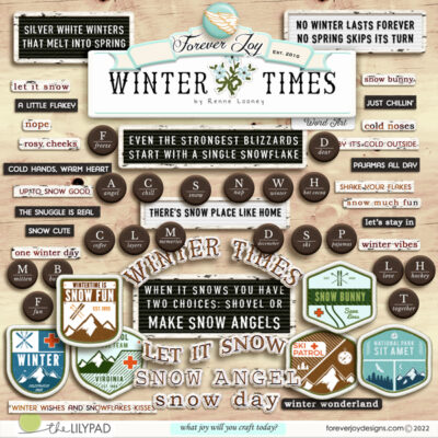Winter Times word art