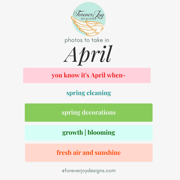 April Photo Prompts