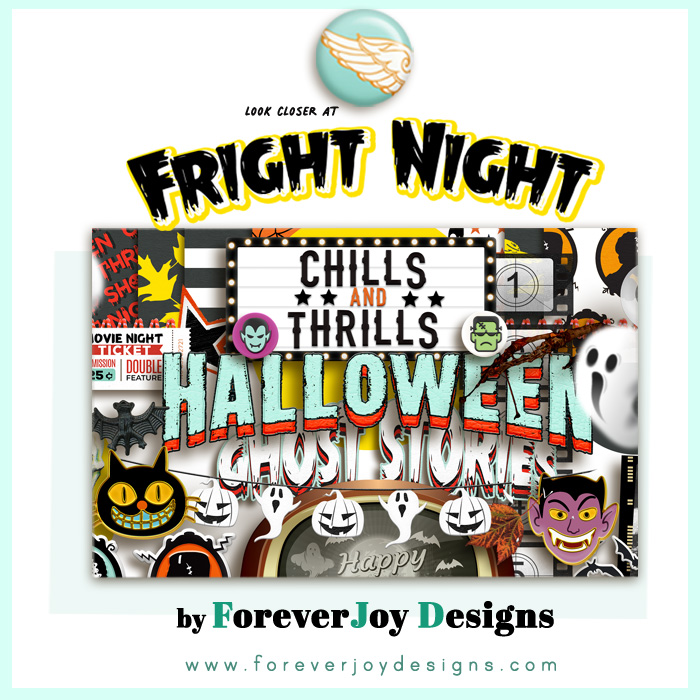 DIGITAL SCRAPBOOKING | FOREVERJOY DESIGNS | FRIGHT NIGHT