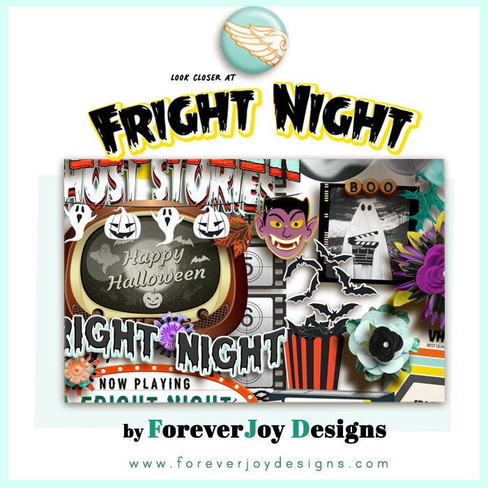 DIGITAL SCRAPBOOKING | FOREVERJOY DESIGNS | FRIGHT NIGHT