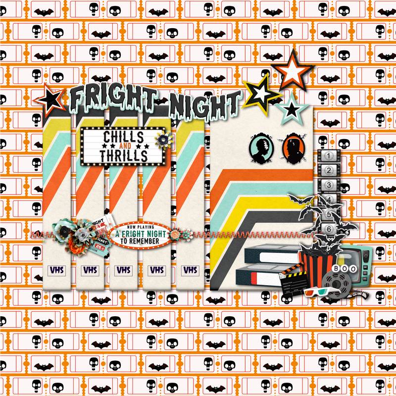 DIGITAL SCRAPBOOKING | FOREVERJOY DESIGNS | FRIGHT NIGHT