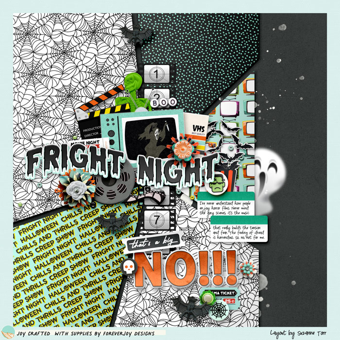 DIGITAL SCRAPBOOKING | FOREVERJOY DESIGNS | FRIGHT NIGHT