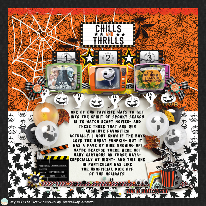 DIGITAL SCRAPBOOKING | FOREVERJOY DESIGNS | FRIGHT NIGHT