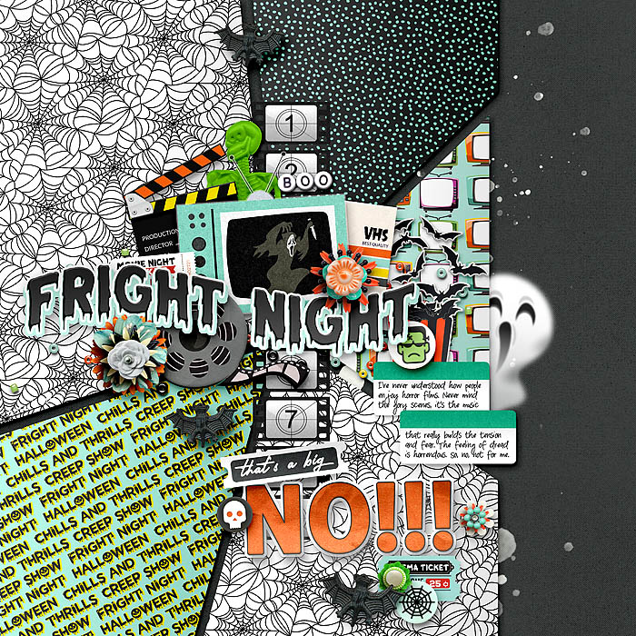 DIGITAL SCRAPBOOKING | FOREVERJOY DESIGNS | FRIGHT NIGHT