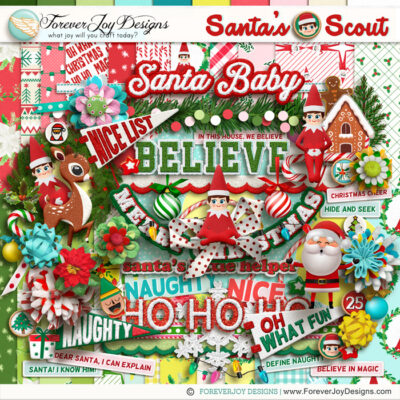 Santa's Scout page kit
