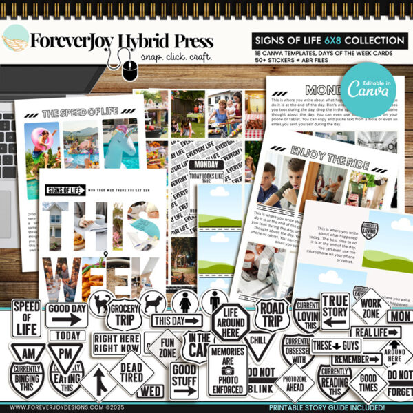 SIGNS OF LIFE | 6X8 Canva Template - ForeverJoy Designs