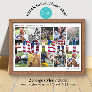 Football Photo Canva Collage #2