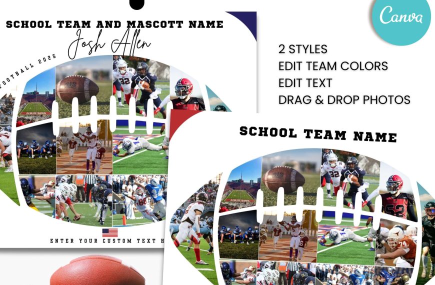 Football Photo Collage Canva&hellip;