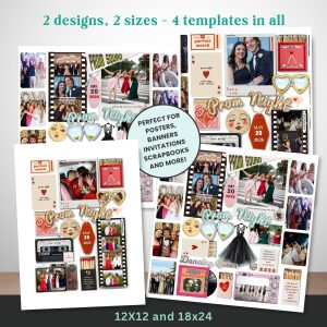 PROM SQUAD | Matchbook Style Canva Templates